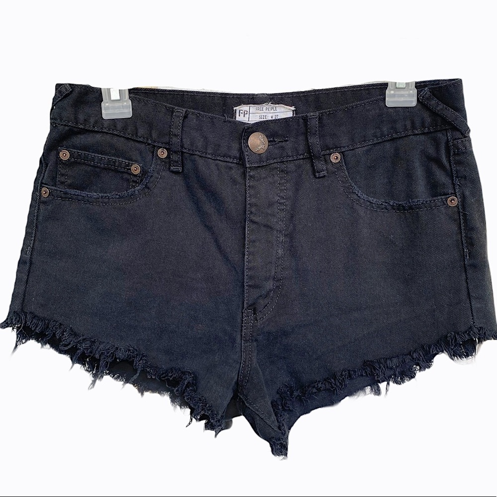 Free People High Rise Denim Cutoff Shorts